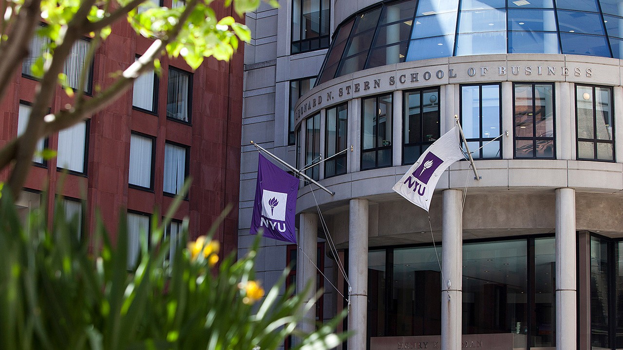 NYU Stern building on Washington Square.